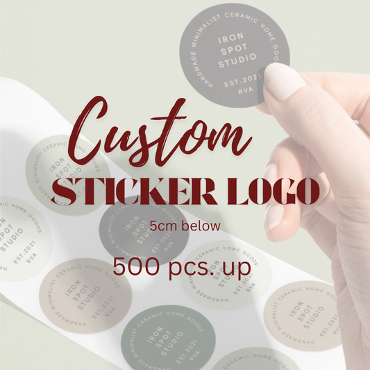 Custom Logo Sticker – Round (Up to 5cm) | Bulk Orders