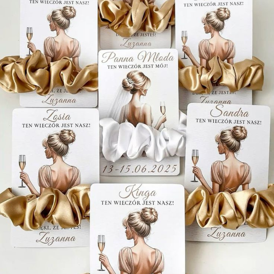 Personalized Wedding Bridal Scrunchie (Bride Squad Favor)