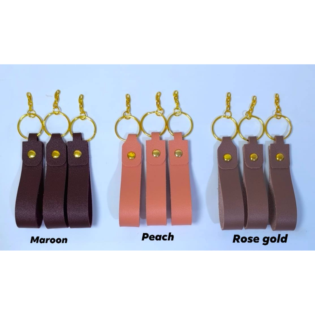 Personalized Leather Keychain | Custom Name Key Holder | Wedding, Corporate & Event Giveaways