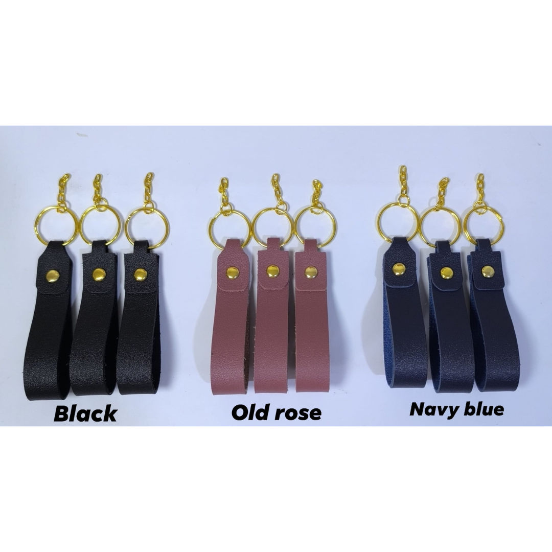 Personalized Leather Keychain | Custom Name Key Holder | Wedding, Corporate & Event Giveaways