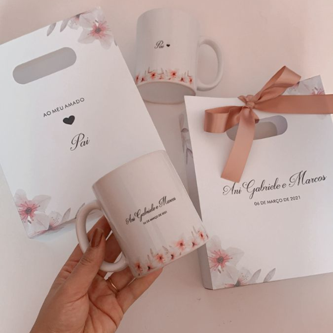 Personalized Ceramic Mug | Custom Name, Initial or Event Design | Wedding, Corporate & Gift Favors