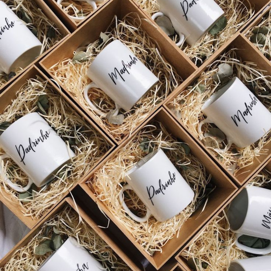 Personalized Ceramic Mug | Custom Name, Initial or Event Design | Wedding, Corporate & Gift Favors