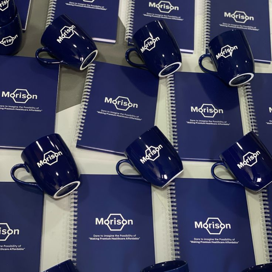 Personalized Corporate Gift Set | Custom Logo Mug & Notebook | Premium Business Giveaway (Set A / Set B)