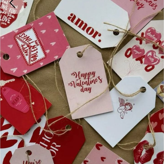 Custom Valentine’s Day Gift Tags – Personalized Love Packaging Tags