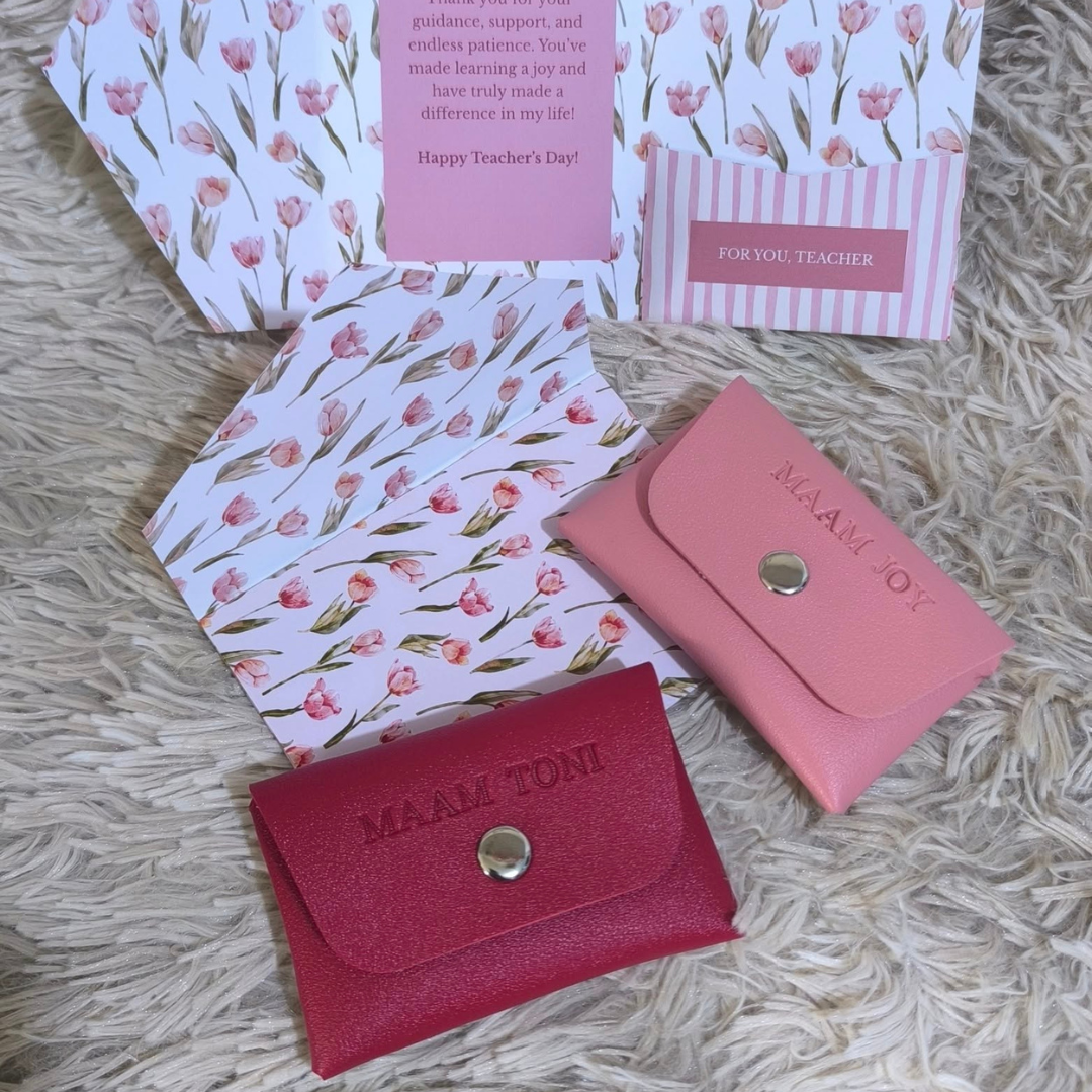 Personalized Leather Mini Pouch | Custom Name Coin Purse | Wedding , Corporate & Event Giveaways